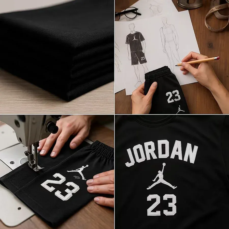 Unisex Basketball T-shirt and Shorts Set