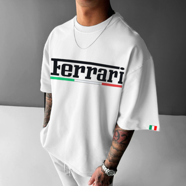 Men's Racing Fan Printed T-shirt