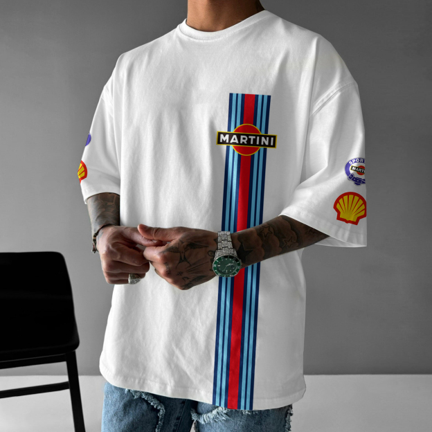 Oversize Racing Print Racing Print T-shirt