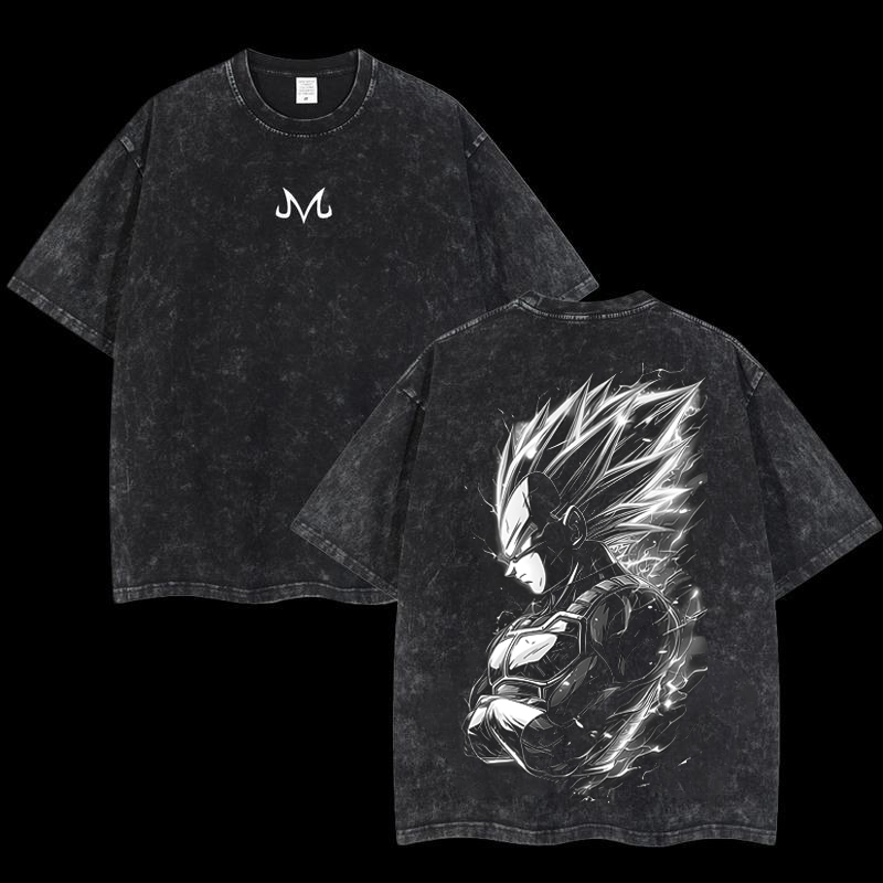 Anime [Dragon Ball] Character Pattern Printed Washed Tee