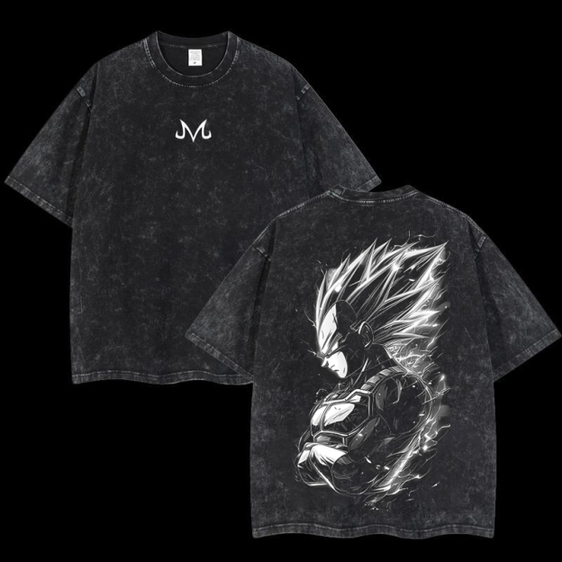 Anime [Dragon Ball] Character Pattern Printed Washed Tee