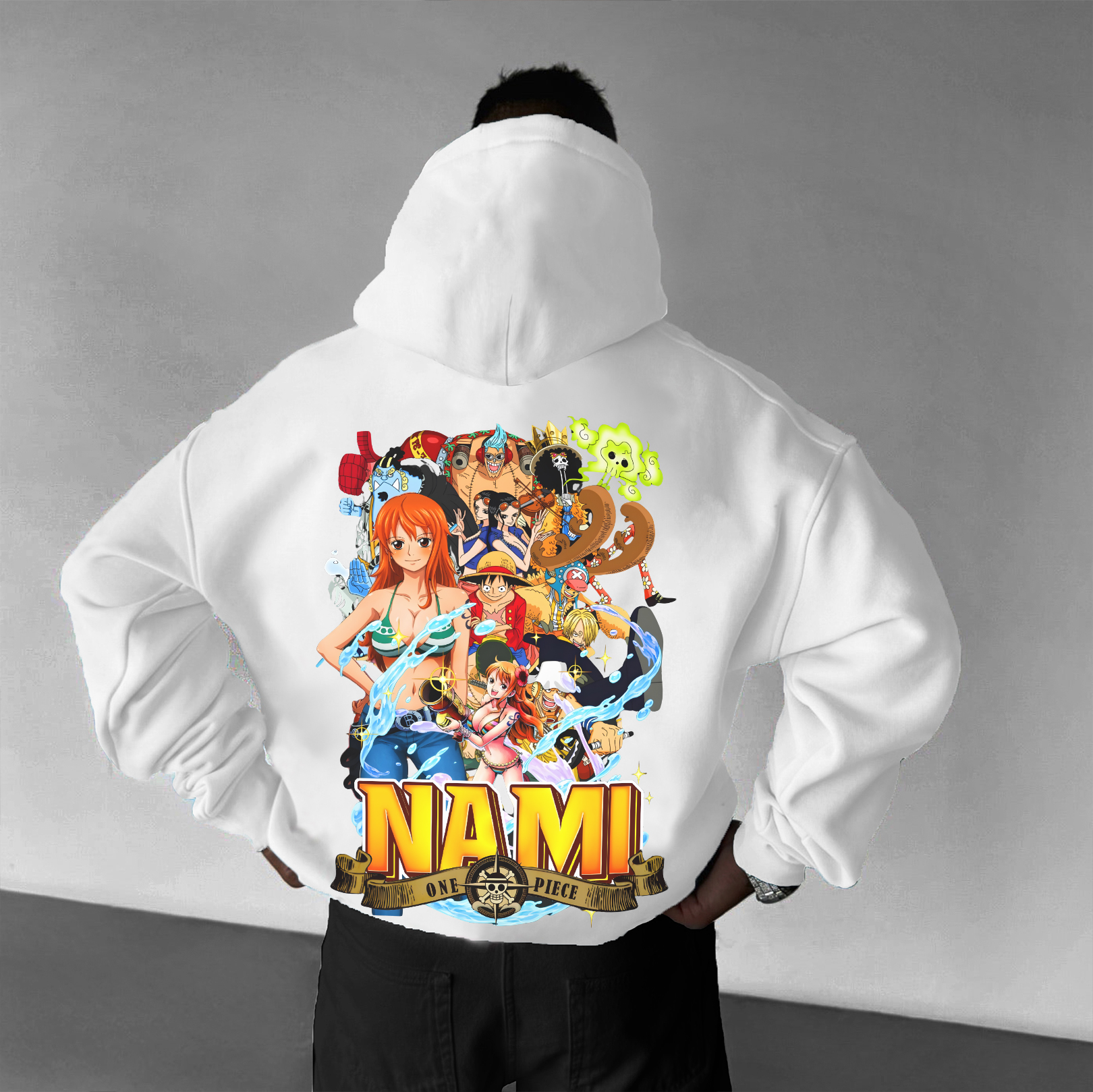 Unisex Oversized Anime Print Hoodie | One Piece