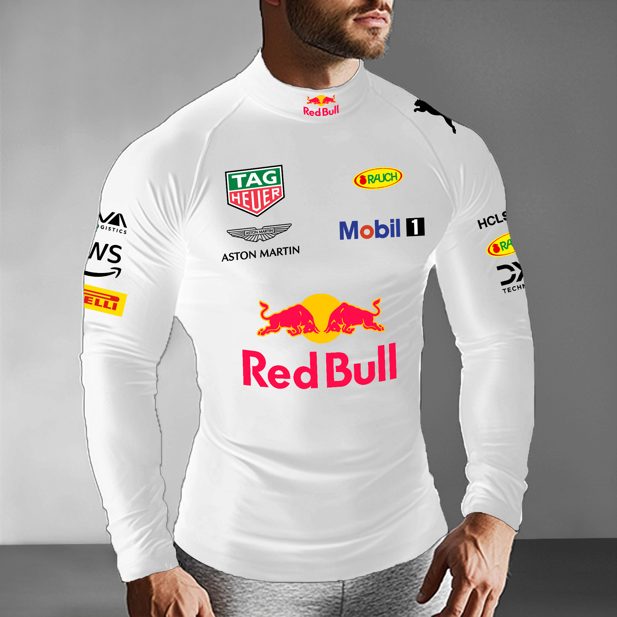 Unisex Racing Slim Compression Long Sleeve T-Shirt