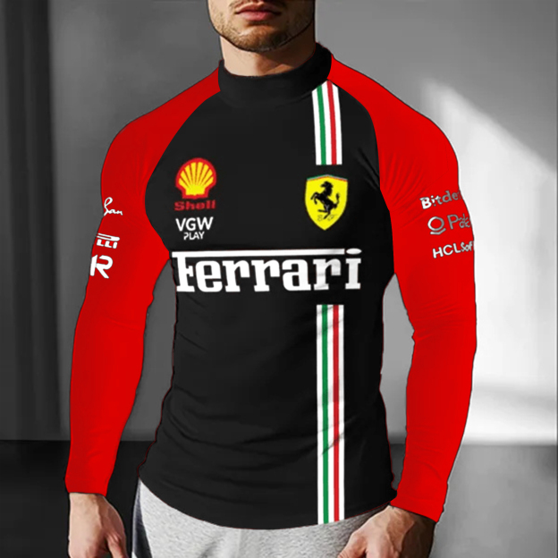 Unisex Racing Slim Compression Long Sleeve T-Shirt