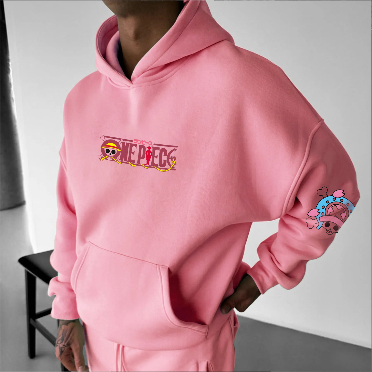 Unisex Oversized Anime Print Hoodie | One Piece