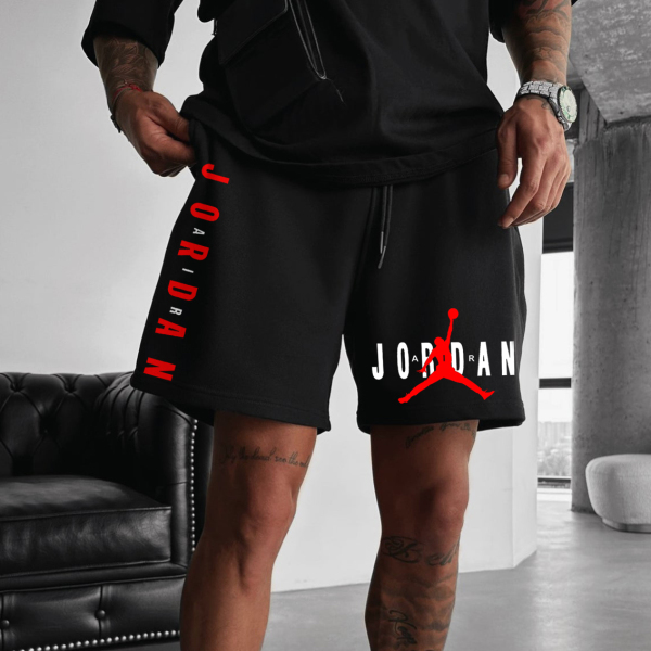 Men's street style basketball print shorts