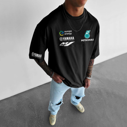 Men's Leisure Motorcycle Racing Printed T-shirt