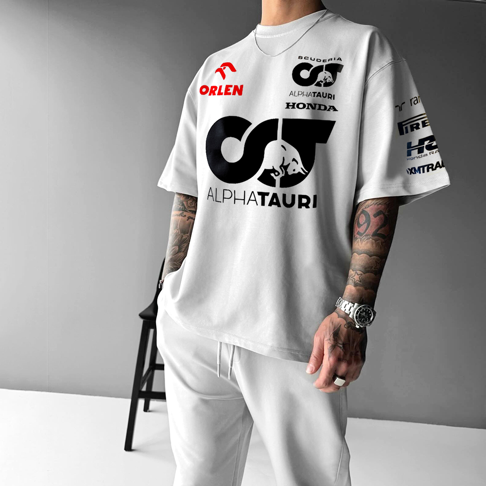 Unisex Racing Printed Casual Sports T-Shirt
