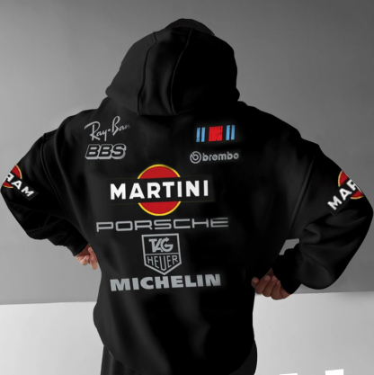 Men Oversize Casual Martini Racing Hoodie