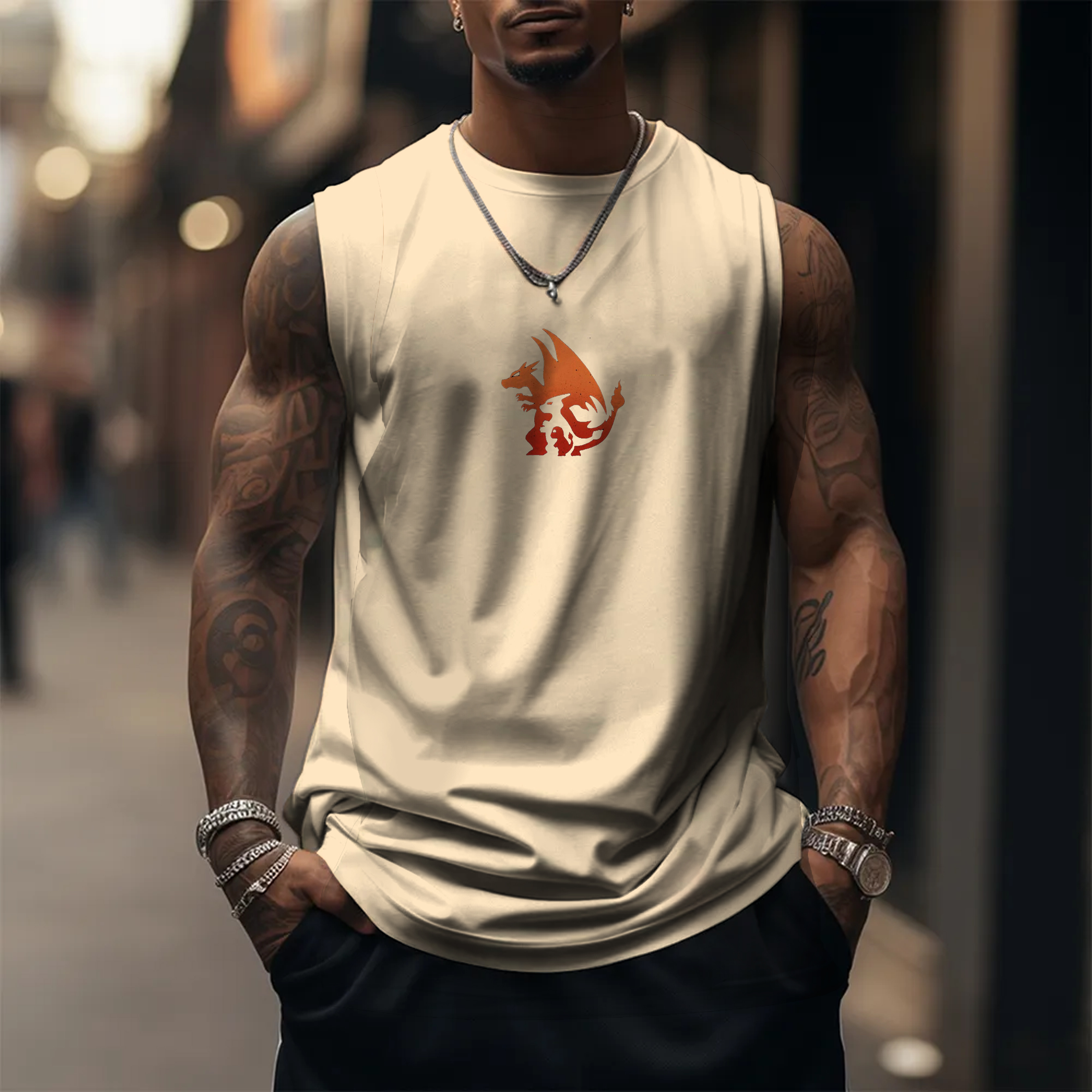 Unisex  “Pokémon” Casual Anime  Tank Top