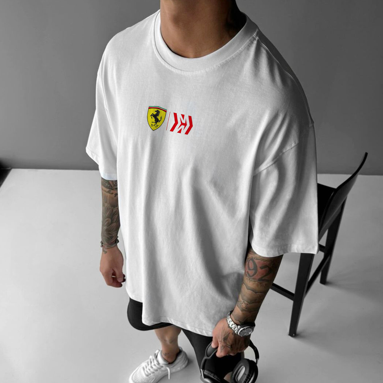 Unisex Racing Carlos Sainz 55 Oversized T-Shirt