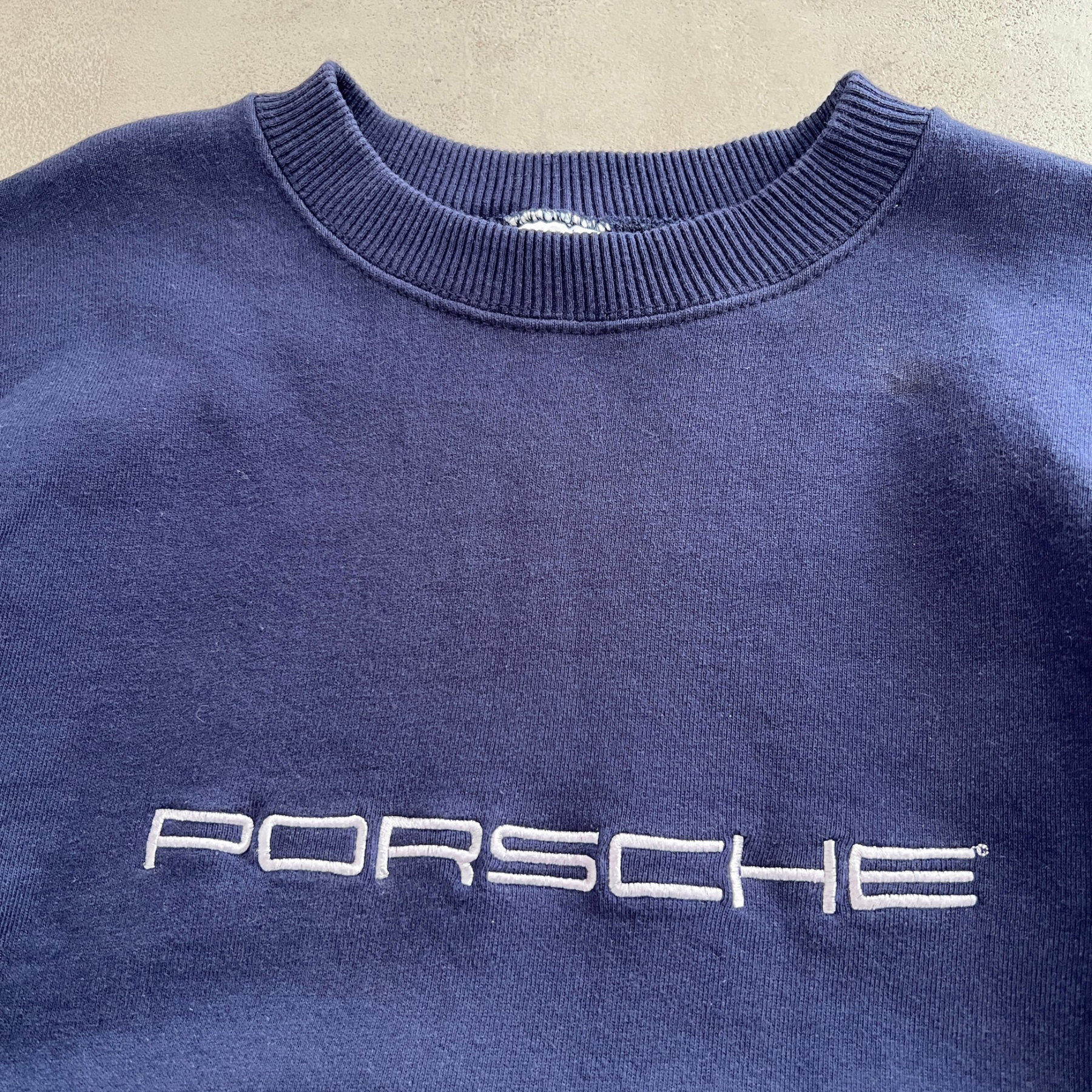 Unisex Vintage Machine Embroidered Racing Casual Oversized Sweatshirt