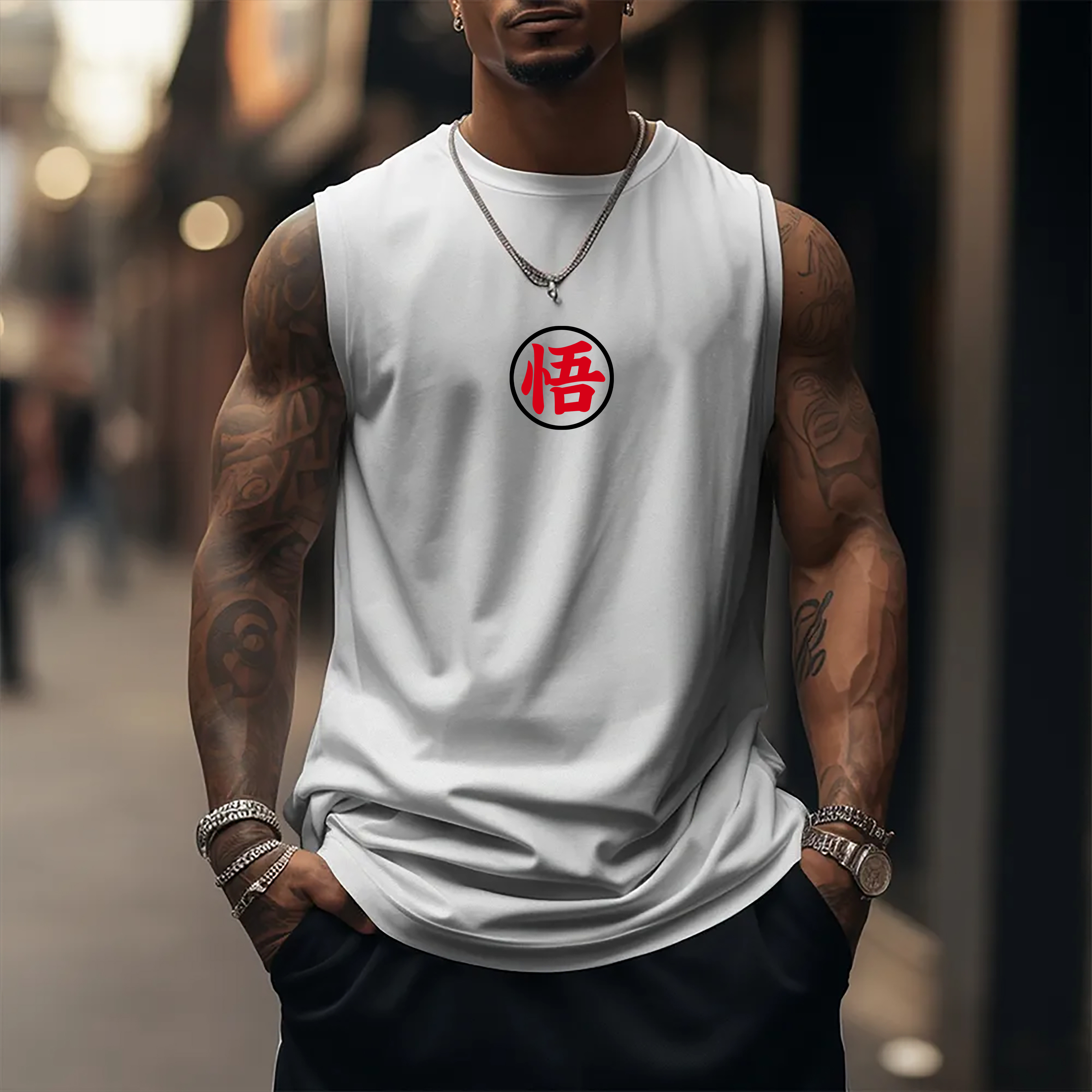Unisex Anime Sleeveless Tank Top