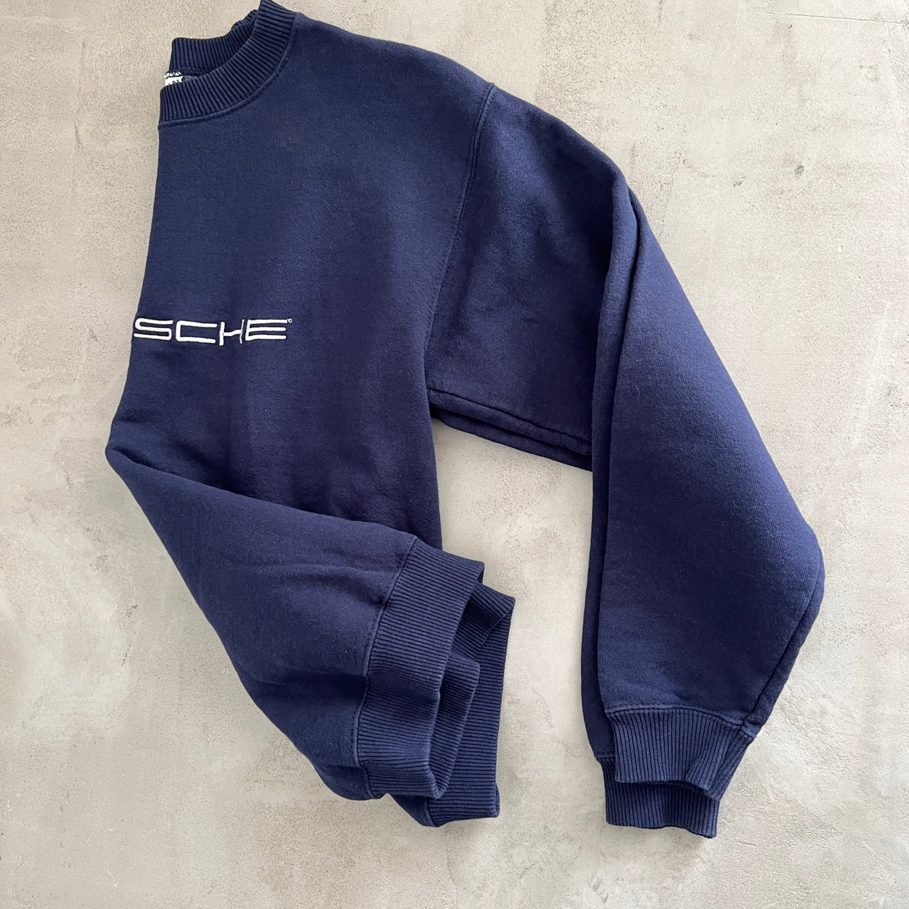 Unisex Vintage Machine Embroidered Racing Casual Oversized Sweatshirt