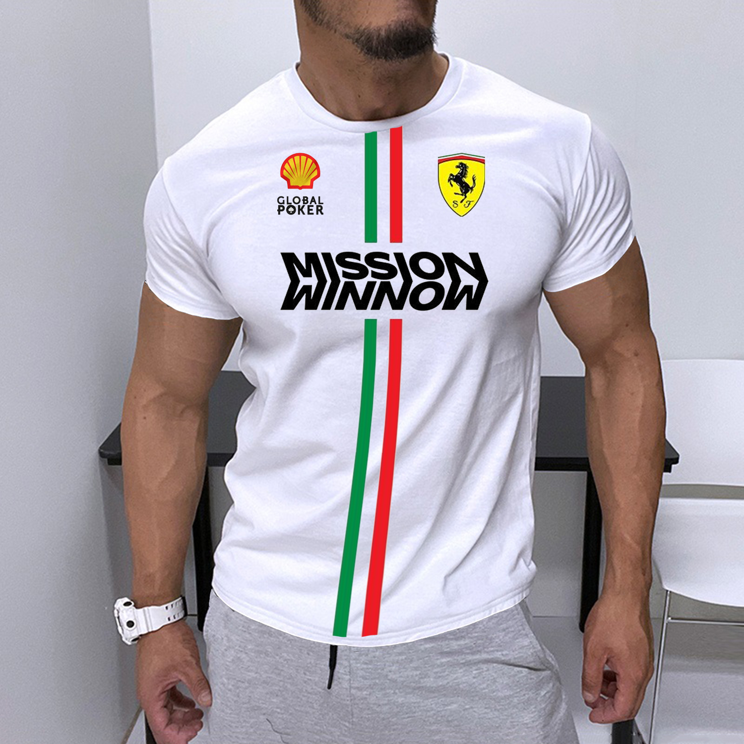 Racing Design Short-sleeved T-shirt