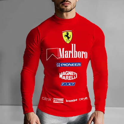 Unisex Racing Slim Compression Long Sleeve T-Shirt