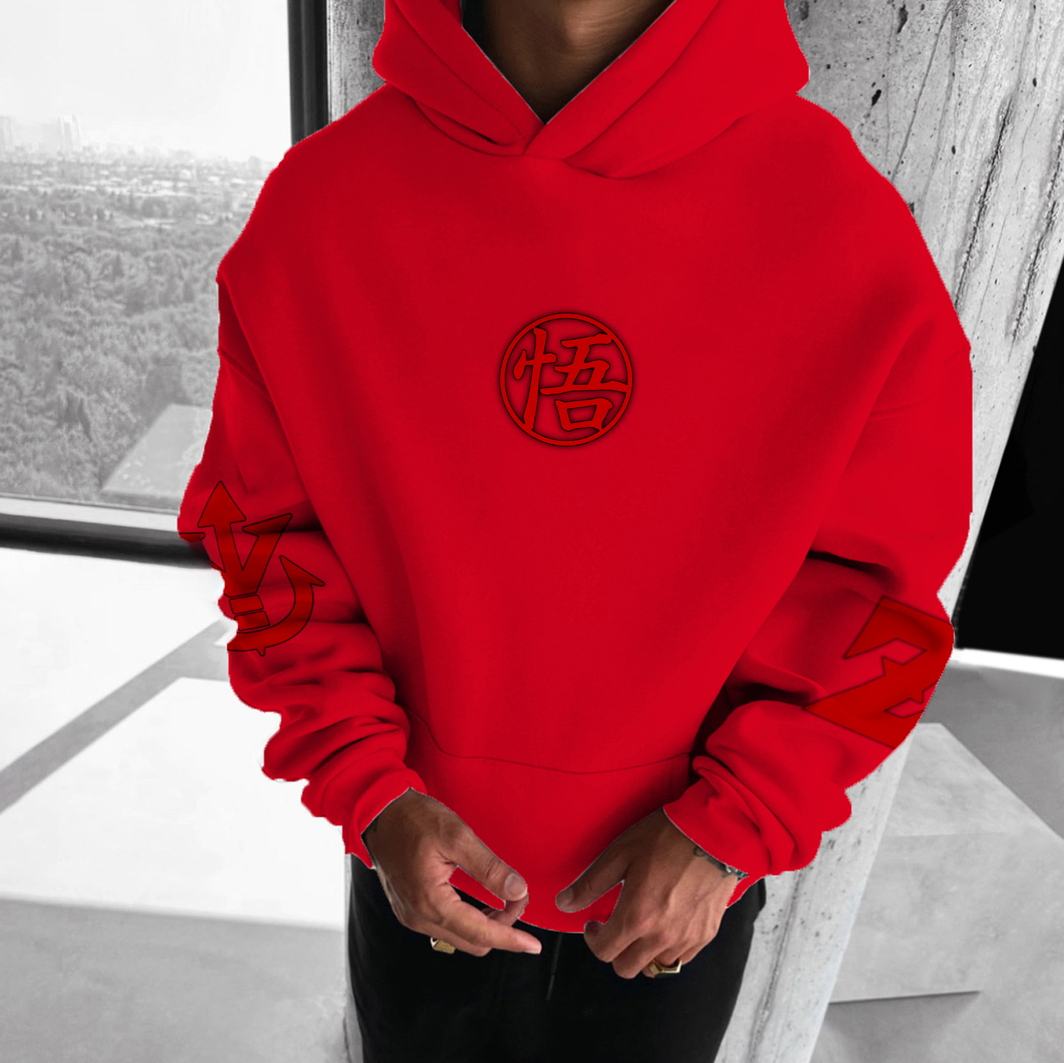 Unisex Anime Graphic Streetwear Vintage Hoodie