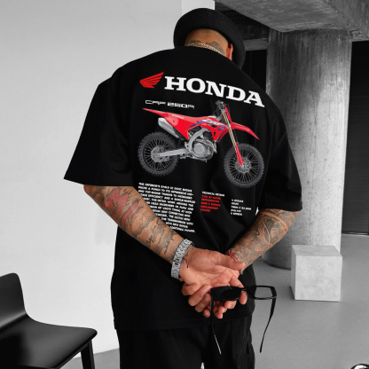 Unisex Large Silhouette Motorcycle Shirt