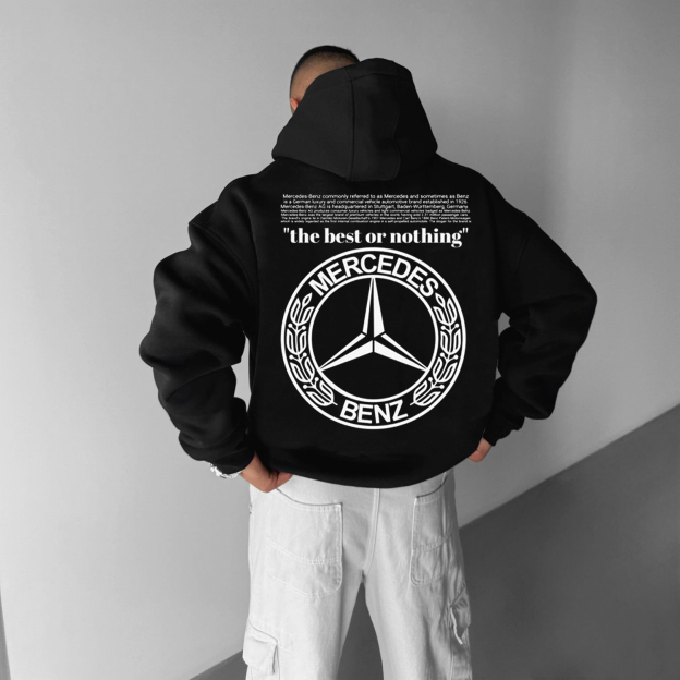 Casual Racing Car Logo Letter Design Hoodie