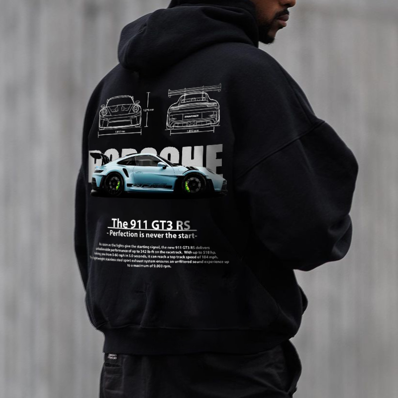 Men's 'Prefection Is Never The Start' Printed Hoodie