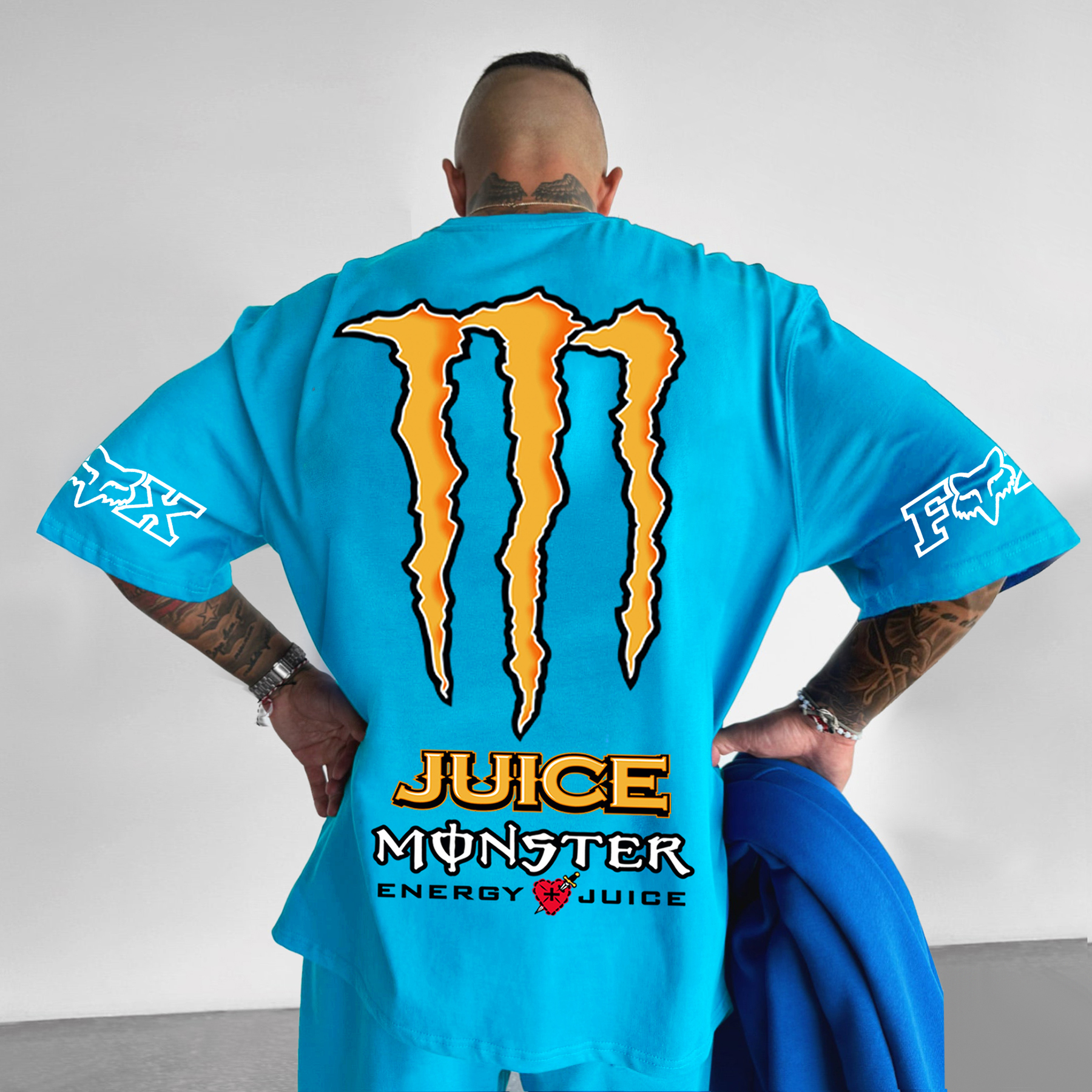Oversize Racing Graphic Print Tee