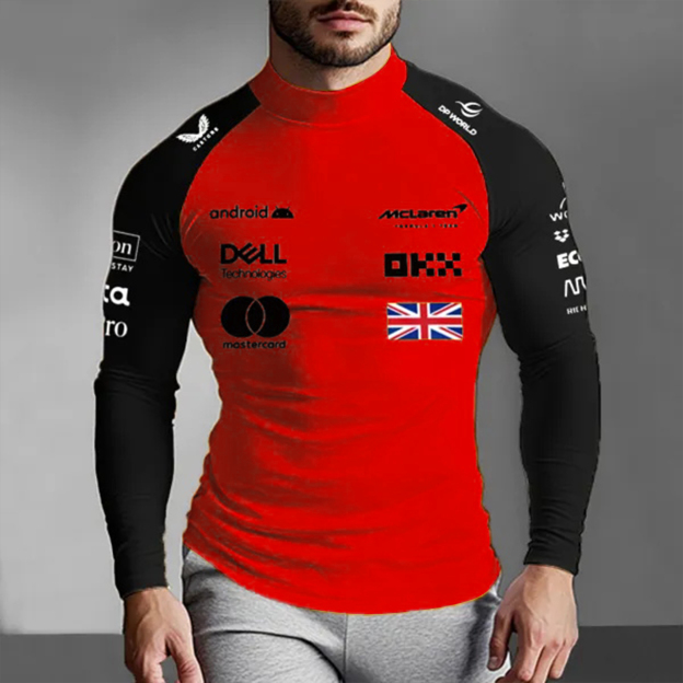 Unisex Racing Slim Compression Long Sleeve T-Shirt