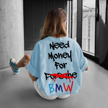 Letter Printed Oversized T-shirt