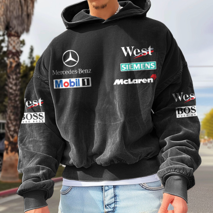 Unisex Vintage Racing Wear Hoodie