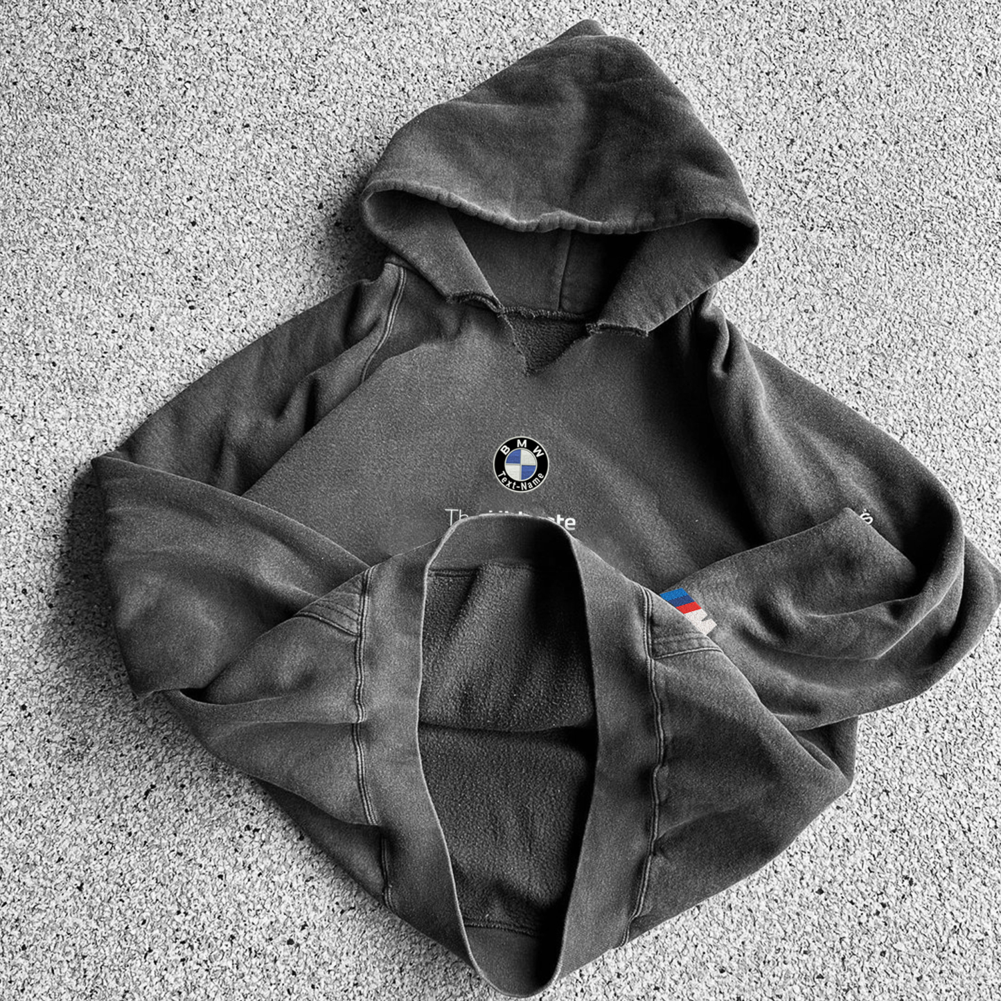 Unisex 90s Casual Racing Embroidery Oversized Hoodie