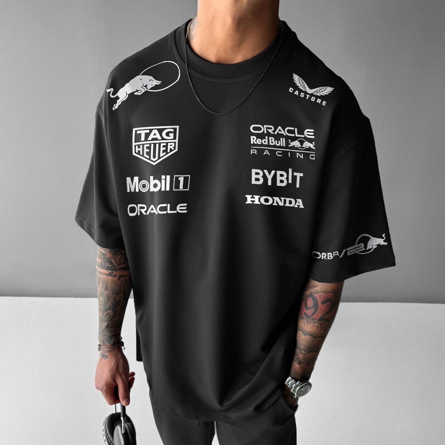 Oversized Red Racing Tee