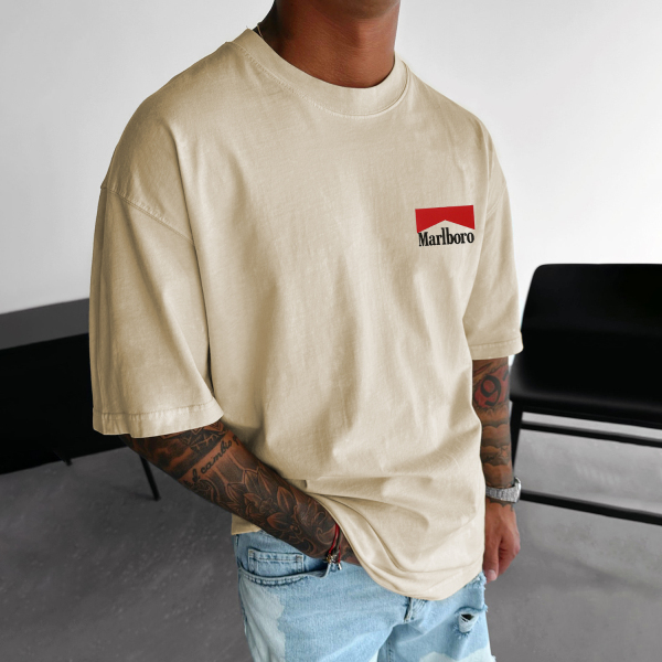 Retro Racing Print Universal Short Sleeve T-Shirt