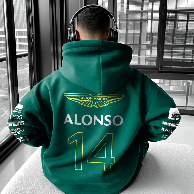 Unisex Oversize Racing 2024 Fernando Alonso Team Hoodie
