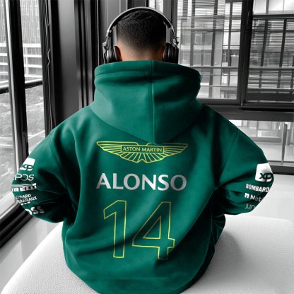 Unisex Oversize Racing 2024 Fernando Alonso Team Hoodie
