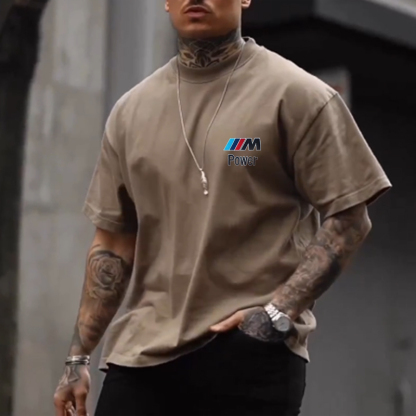 Men's Car Printed Short Sleeve Casual T-Shirt