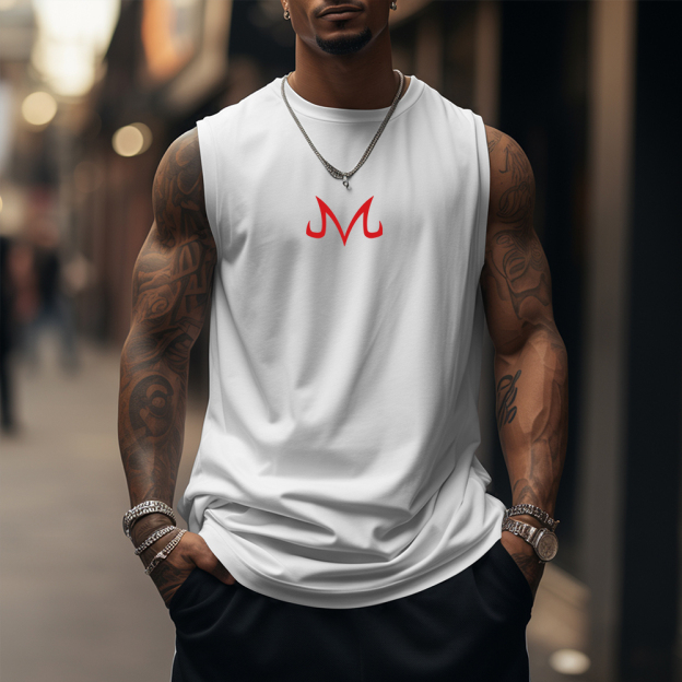 Men's Casual Dragon Ball Anime Printed Fitness Tank Top