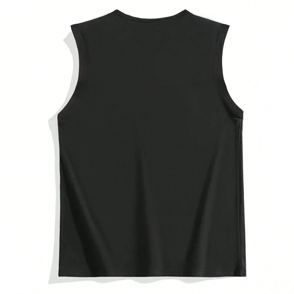 Oversized Unisex Racing Print Sleeveless T-shirt