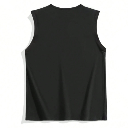 Oversized Unisex Racing Print Sleeveless T-shirt