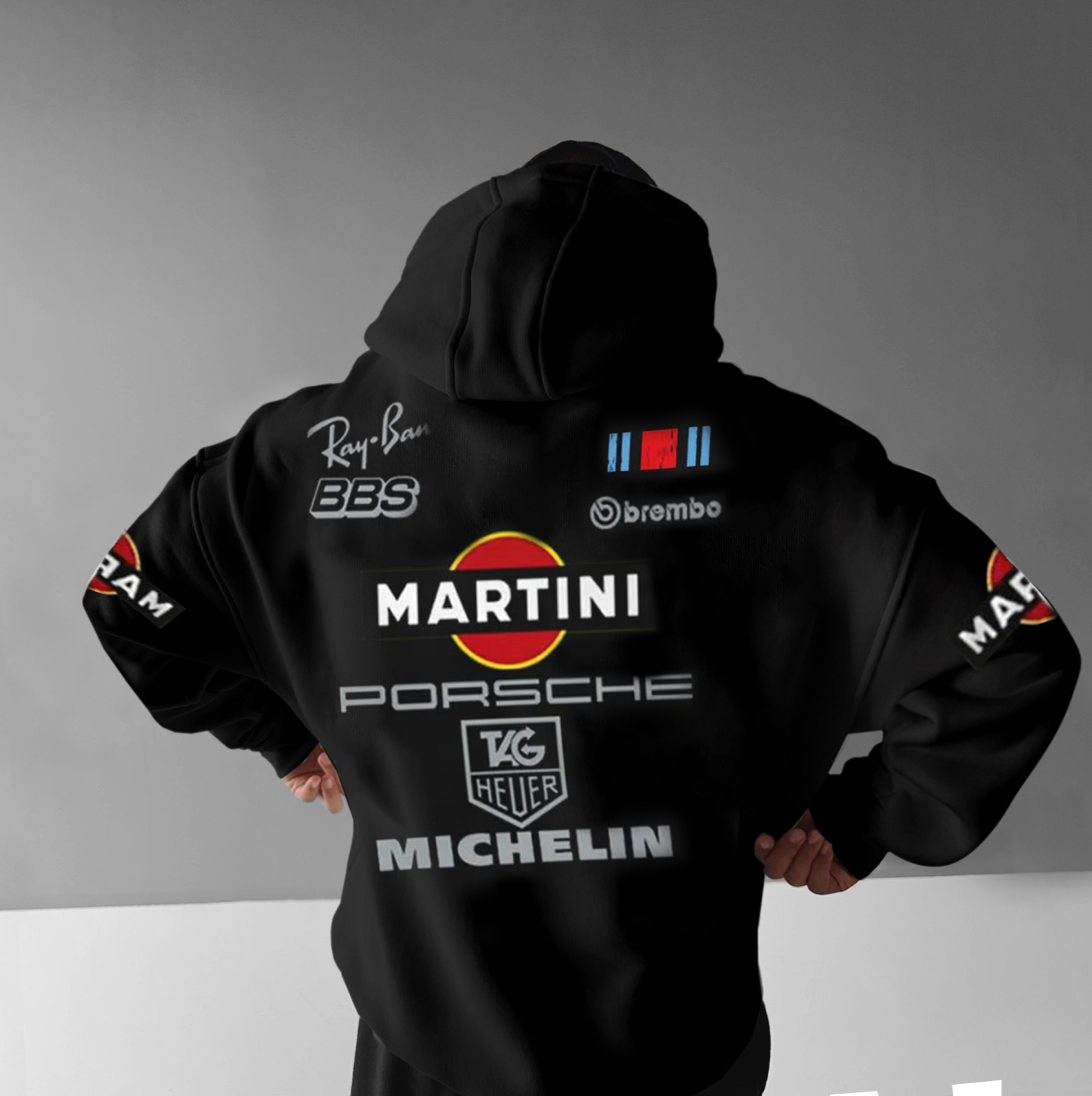 Men Oversize Casual Martini Racing Hoodie