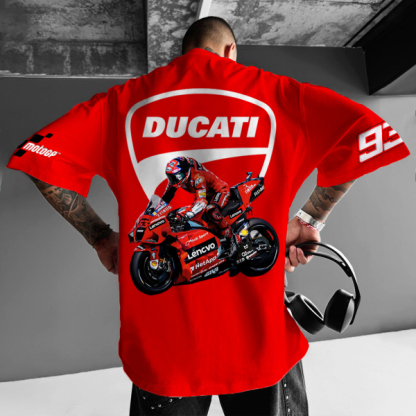 Unisex Oversized Motorcycle Graphic T-Shirt