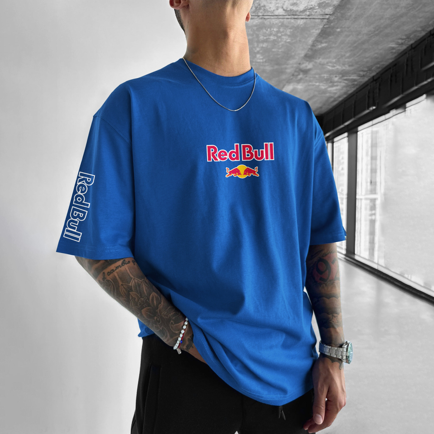 OversizedEnergy Drink Print T-shirt