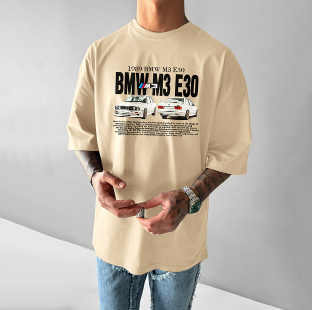 Unisex Casual Sports Car T-shirt