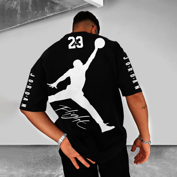 Oversized street style basketball print Tee