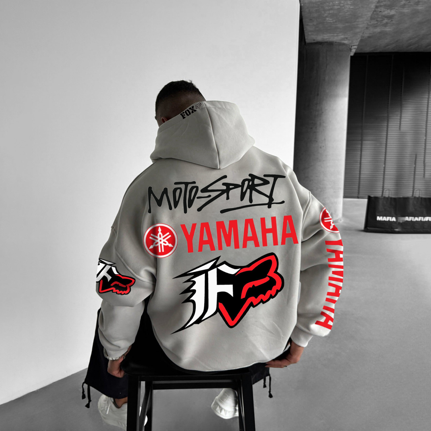 Men's Racing Print Hoodie