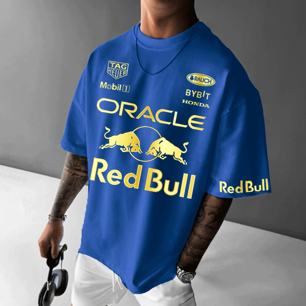 Unisex Racing Oversized Loose Casual T-shirt