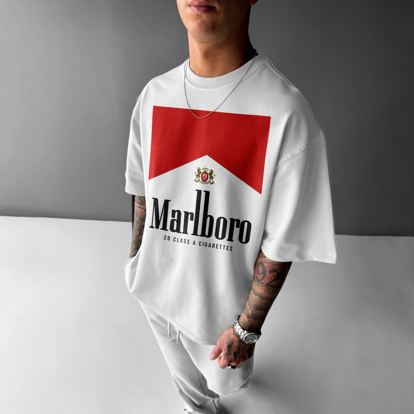 Unisex Casual Racing Print T-Shirt