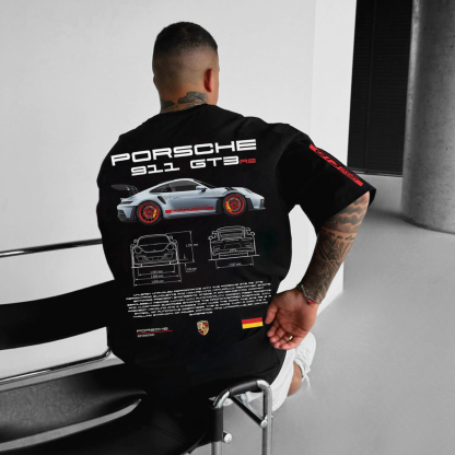 Oversize Sports Car 911 GT3RS T-shirt