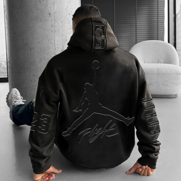 Unisex Basketball Game Stars Sports Fitness Printed Casual Autumn and Winter Oversized Hoodies