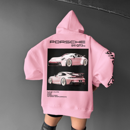 Oversize Sports Car 911 GT3RS Hoodie
