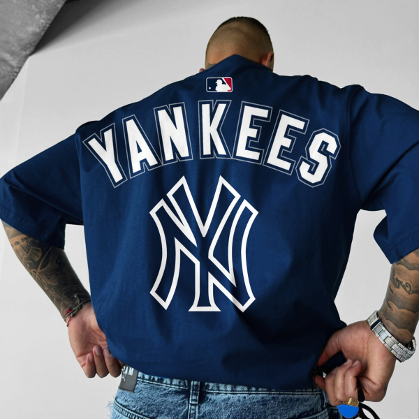 Unisex Casual Oversized Baseball Graphic Print T-Shirt
