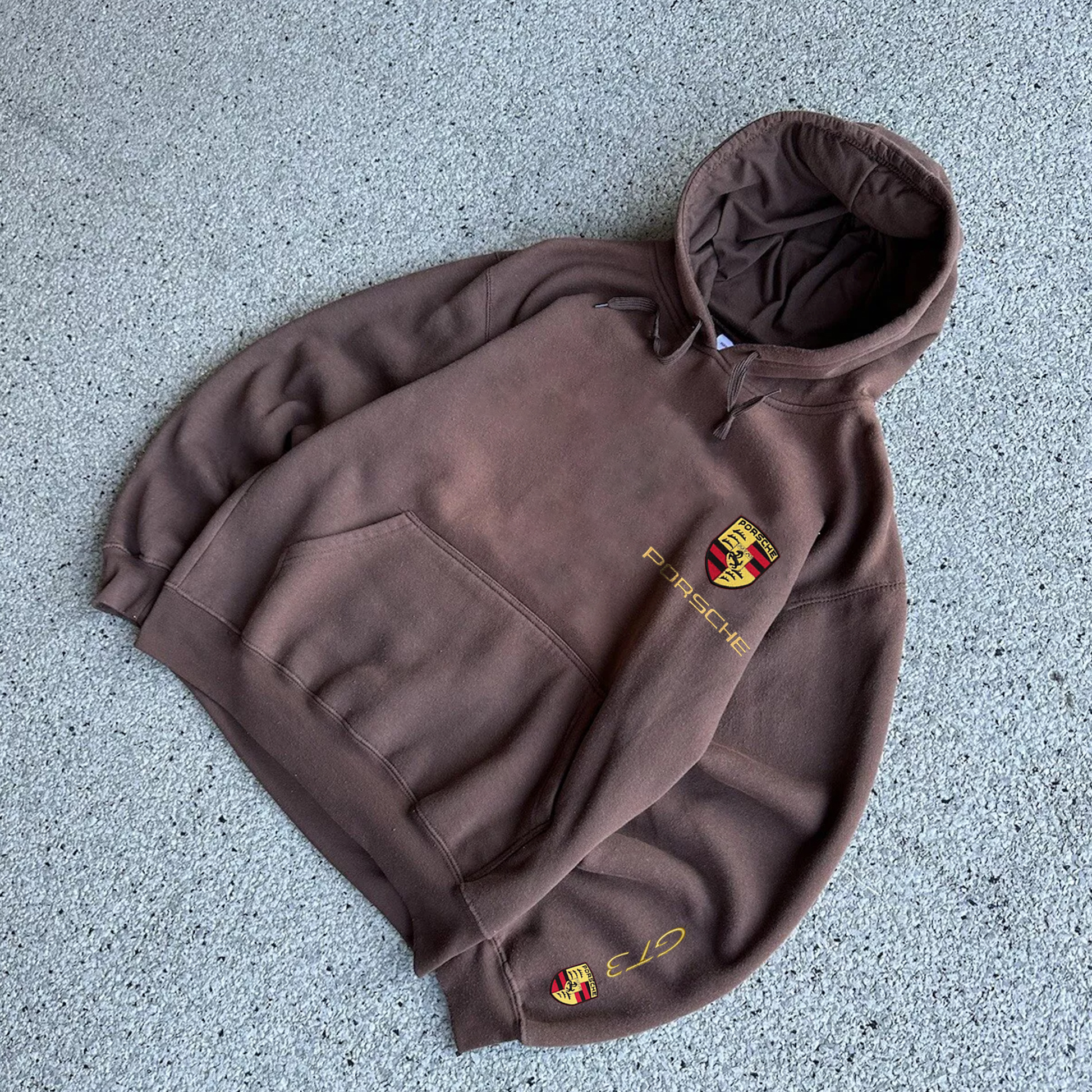 Unisex 90s Racing Embroidered Oversized Hoodie